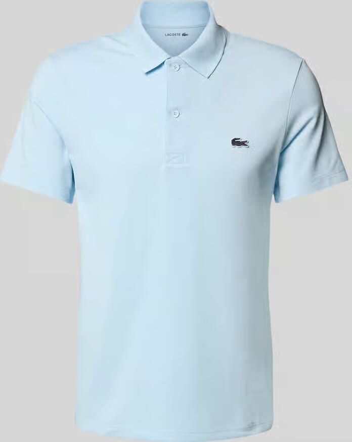 Lacoste Polo Shirt Korte Mouw Poloshirt van katoenmix met normale pasvorm