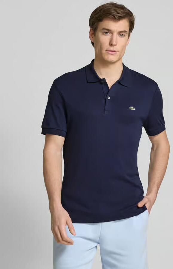 LACOSTE Heren Polo's & T-shirts 1hp2 Men Long Sleeved Best Polo Donkerblauw - Foto 16