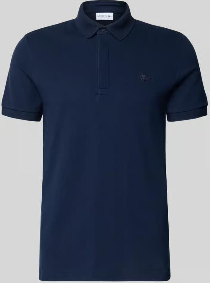 LACOSTE Heren Polo's & T-shirts Regular Fit Cotton Blend Polo Shirt Donkerblauw