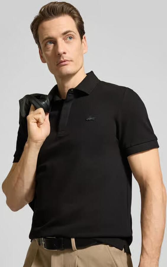 Lacoste Regular fit zakelijk overhemd met structuurmotief model 'HANK'