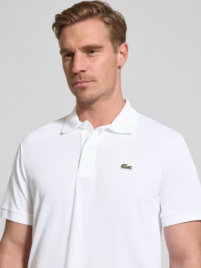 Lacoste Gestreepte Kraag Polo Shirts White Heren - Foto 2