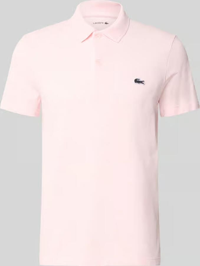Lacoste Polo Shirt Korte Mouw Poloshirt van katoenmix met normale pasvorm - Foto 4