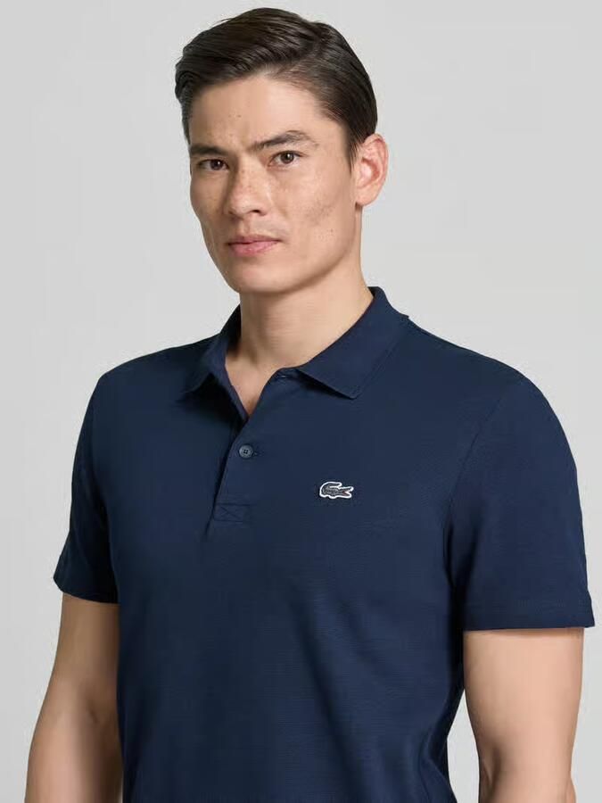 Lacoste Polo Shirt Korte Mouw Poloshirt van katoenmix met normale pasvorm - Foto 3