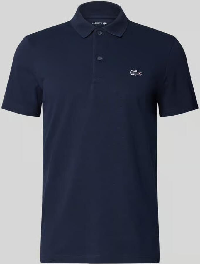 Lacoste Polo Shirt Korte Mouw Poloshirt van katoenmix met normale pasvorm