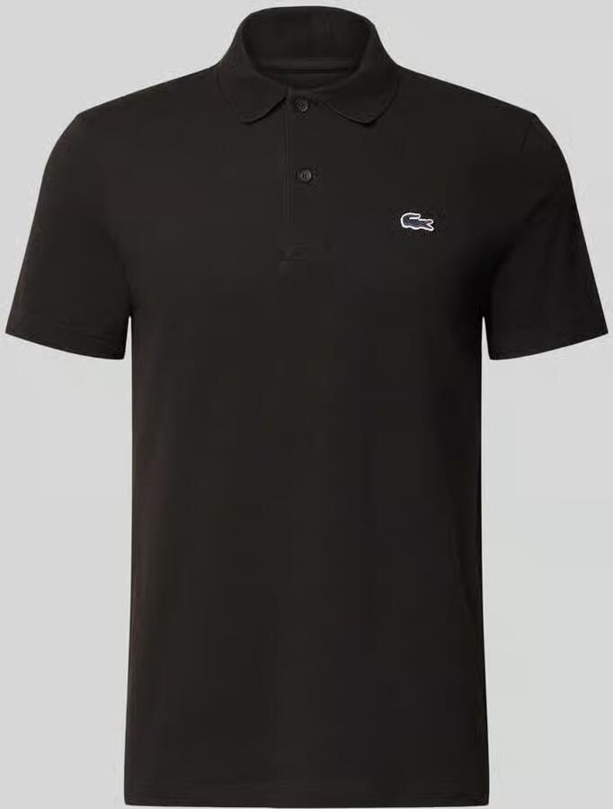 Lacoste Polo Shirt Korte Mouw Poloshirt van katoenmix met normale pasvorm