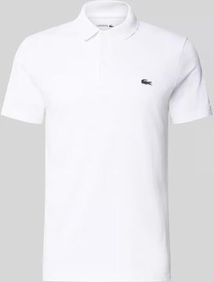 Lacoste Polo Shirt Korte Mouw Poloshirt van katoenmix met normale pasvorm - Foto 8