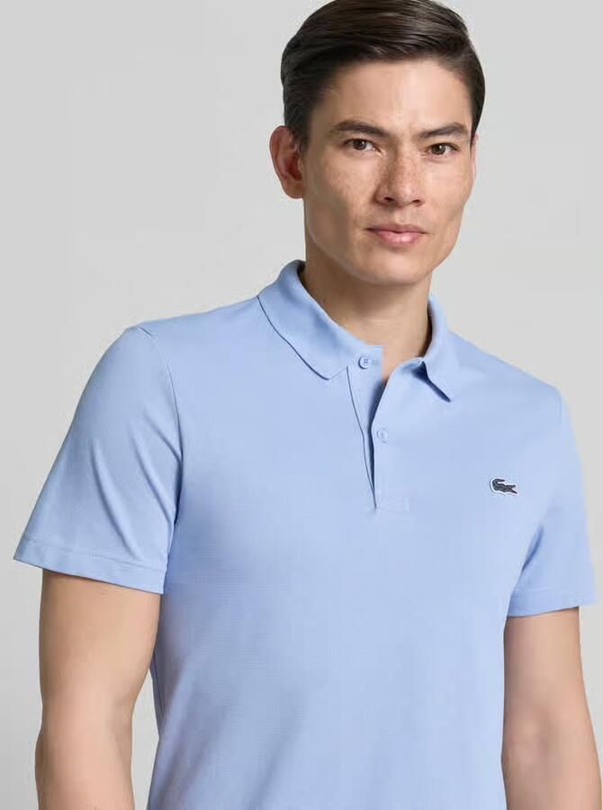 Lacoste T-shirt Poloshirt Breathable Lichtblauw