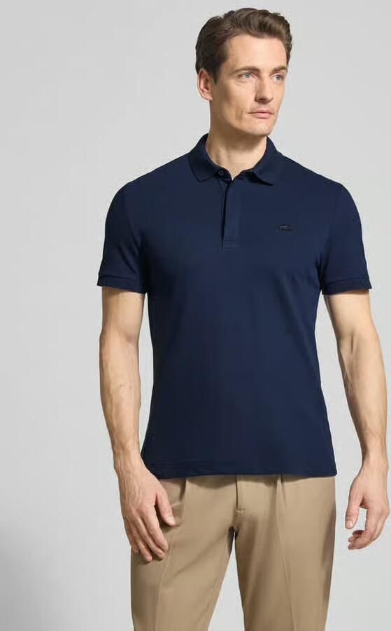 LACOSTE Heren Polo's & T-shirts Regular Fit Cotton Blend Polo Shirt Donkerblauw - Foto 8
