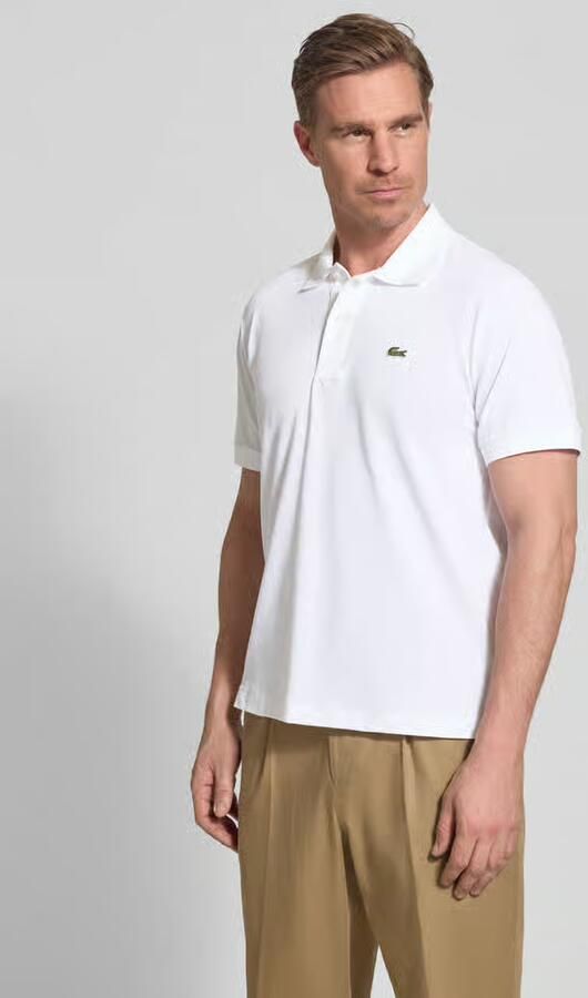 Lacoste Gestreepte Kraag Polo Shirts White Heren - Foto 4