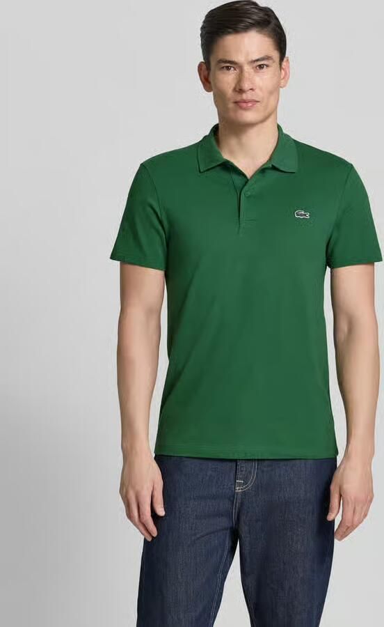 Lacoste Polo Shirt Korte Mouw Poloshirt Breathable Donkergroen - Foto 6
