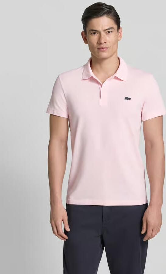Lacoste Polo Shirt Korte Mouw Poloshirt van katoenmix met normale pasvorm - Foto 6