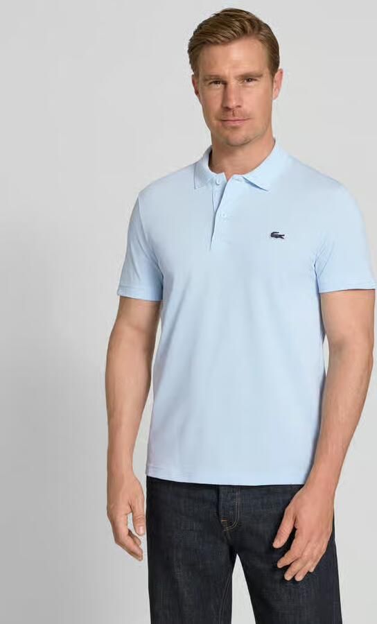 Lacoste Polo Shirt Korte Mouw Poloshirt van katoenmix met normale pasvorm - Foto 8