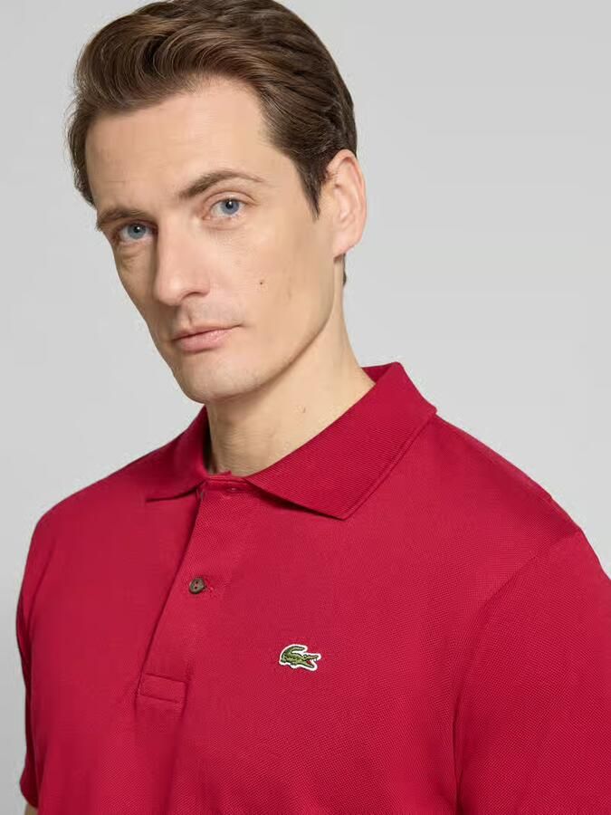 Lacoste Klassieke Katoenen Polo met Moeder van Parel Knopen Red Heren - Foto 8