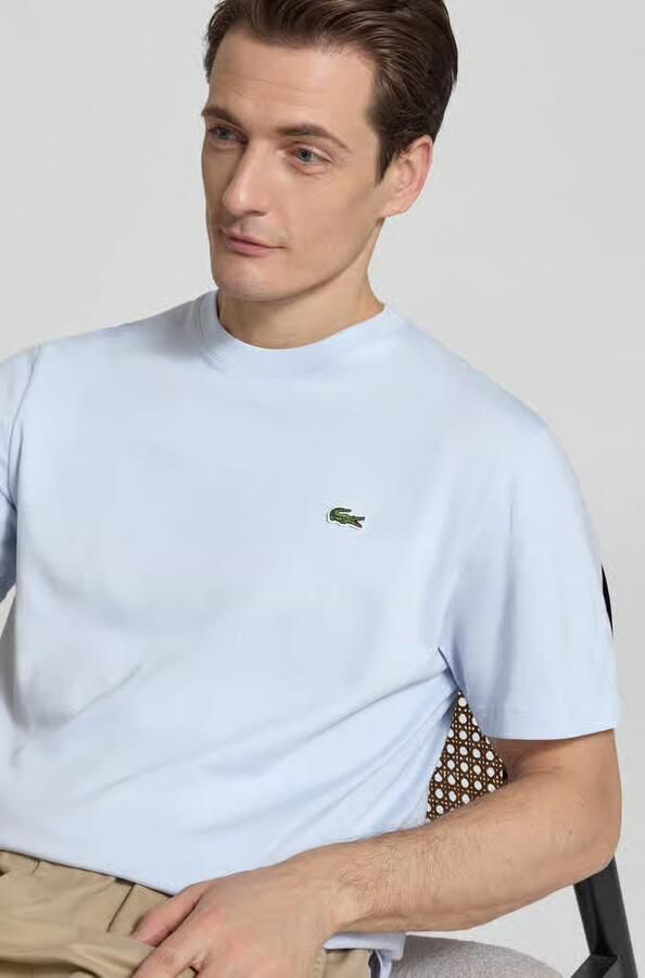 Lacoste Klassieke pasvorm Logo Geborduurd T-shirt Blue Heren - Foto 2