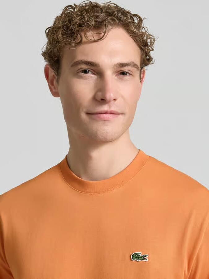 LACOSTE Heren Polo's & T-shirts Cotton T-shirt Oranje - Foto 5