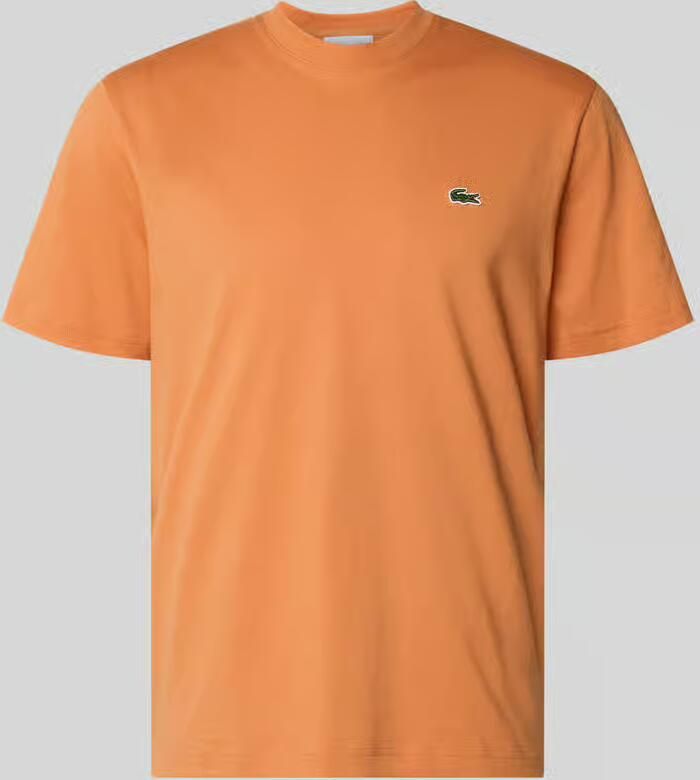 LACOSTE Heren Polo's & T-shirts Cotton T-shirt Oranje - Foto 6