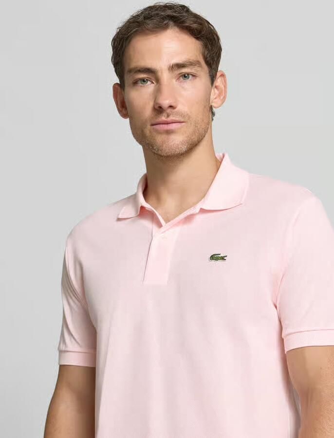 LACOSTE Heren Polo's & T-shirts Original L 12.12 Poloshirt Slim Fit Lichtroze - Foto 12