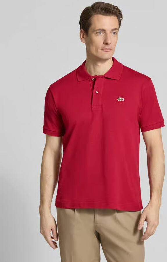 Lacoste Klassieke Katoenen Polo met Moeder van Parel Knopen Red Heren - Foto 14