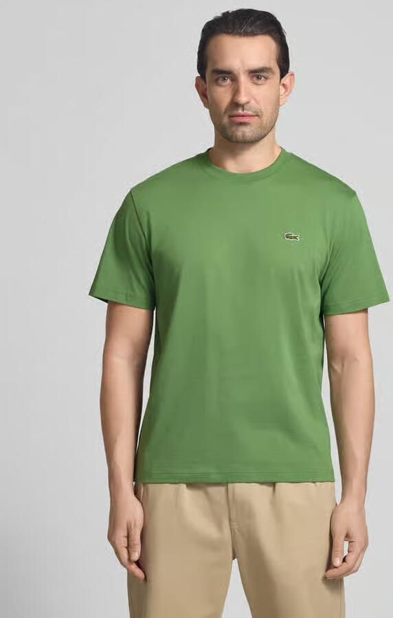 LACOSTE Heren Polo's & T-shirts Cotton T-shirt Groen - Foto 9