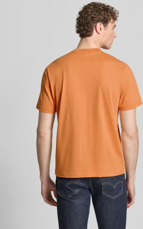 LACOSTE Heren Polo's & T-shirts Cotton T-shirt Oranje - Foto 5