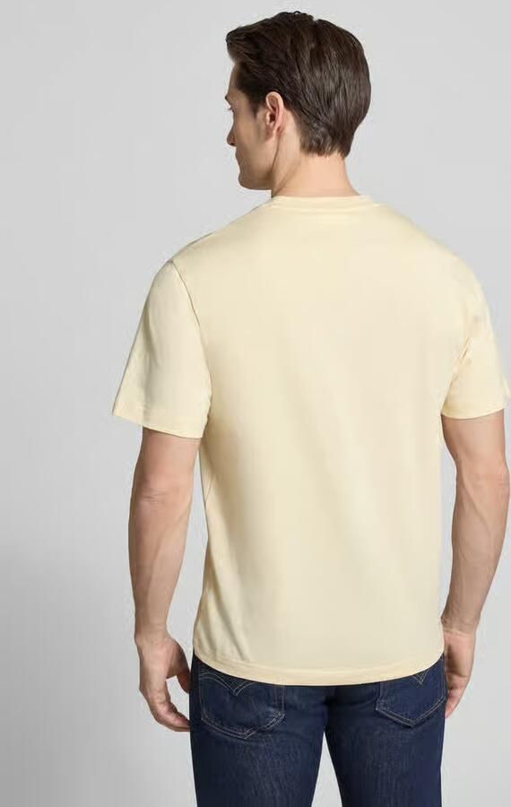 LACOSTE Heren Polo's & T-shirts Cotton T-shirt Creme - Foto 10