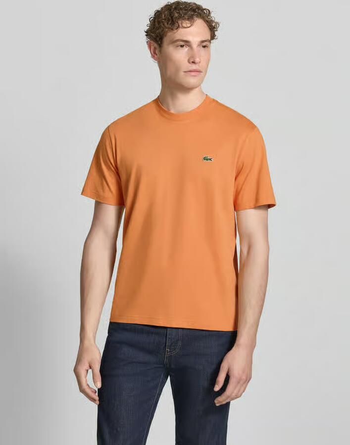 LACOSTE Heren Polo's & T-shirts Cotton T-shirt Oranje - Foto 6