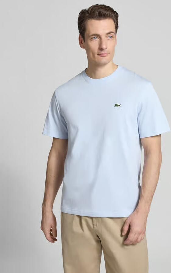 Lacoste Klassieke pasvorm Logo Geborduurd T-shirt Blue Heren - Foto 11