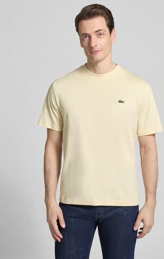 LACOSTE Heren Polo's & T-shirts Cotton T-shirt Creme - Foto 11