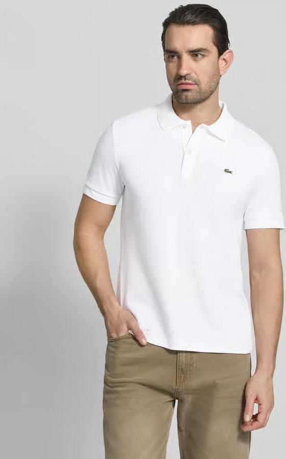 Lacoste Poloshirt Jersey met klassiek -krokodilborduursel op borsthoogte - Foto 12