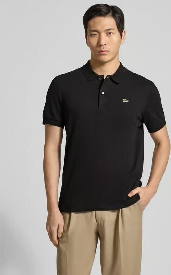 Lacoste Poloshirt Jersey met klassiek -krokodilborduursel op borsthoogte - Foto 9