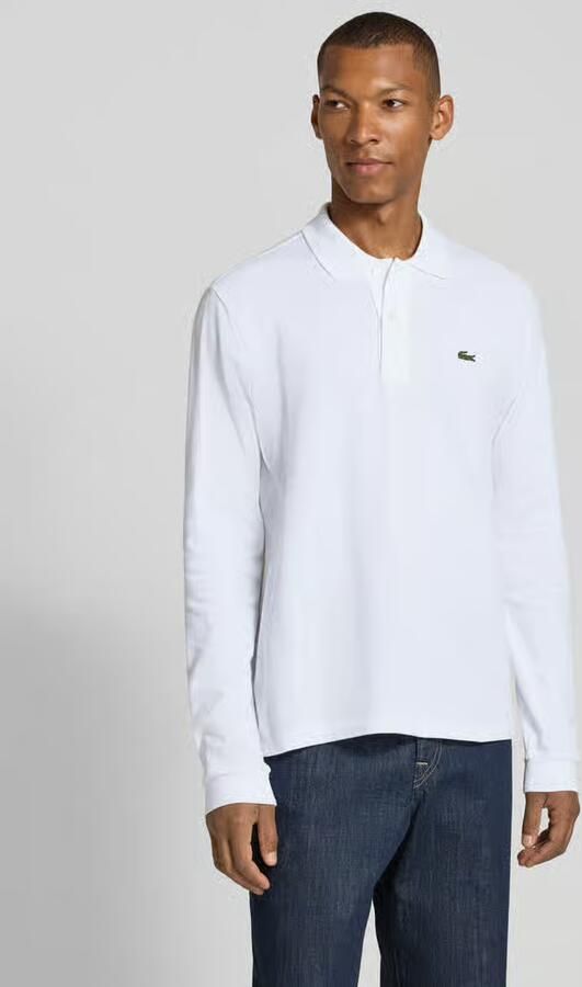 Lacoste Classic fit poloshirt met labeldetail model 'POLO LANGARM' - Foto 4