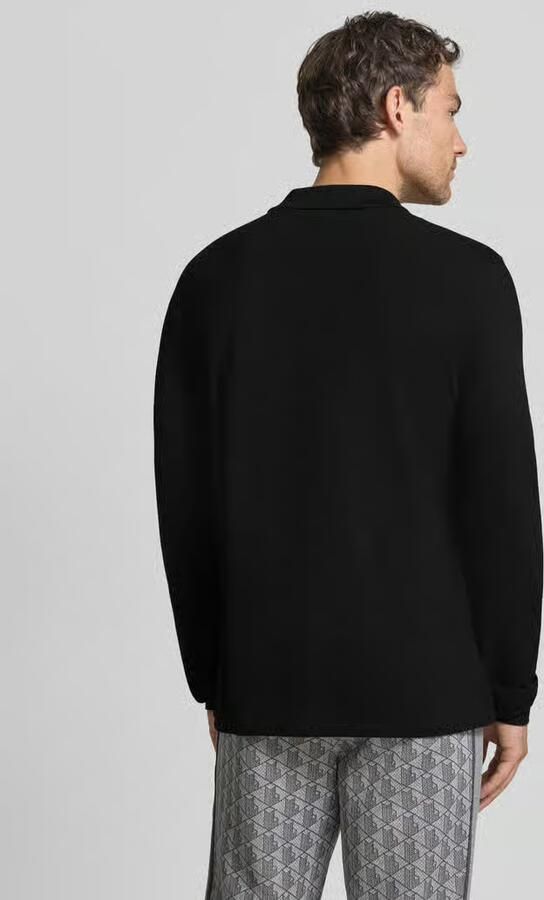 LACOSTE Heren Polo's & T-shirts 1hp2 Men Long Sleeved Best Polo Zwart