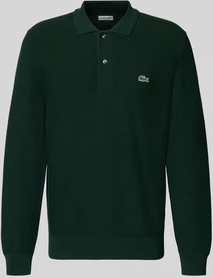 Lacoste Trui Pull col polo coton point mousse