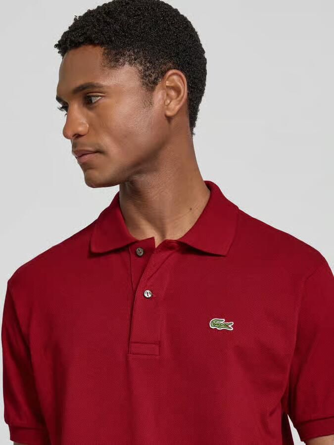Lacoste Klassieke Katoenen Polo met Moeder van Parel Knopen Red Heren - Foto 13