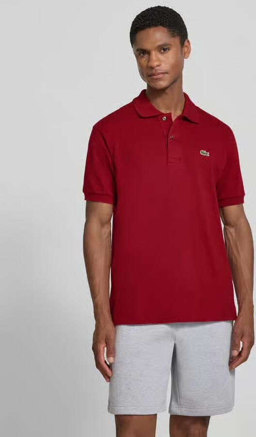 Lacoste Klassieke Katoenen Polo met Moeder van Parel Knopen Red Heren - Foto 16