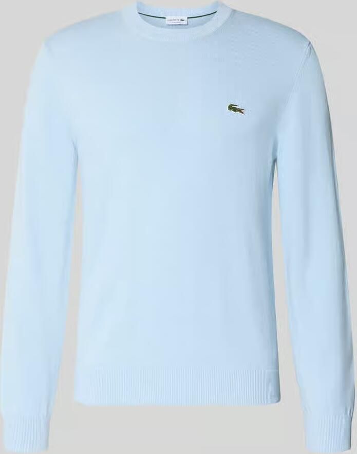 Lacoste Regular fit gebreide pullover van katoenmix - Foto 3
