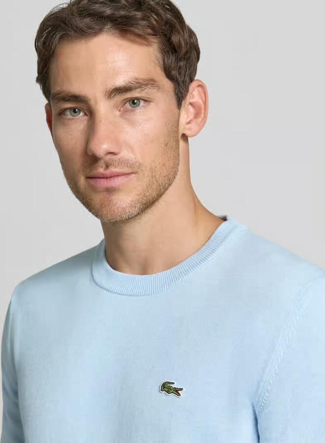 Lacoste Regular fit gebreide pullover van katoenmix - Foto 6
