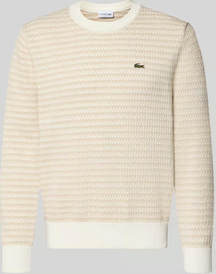 Lacoste Regular fit pullover van katoenmix