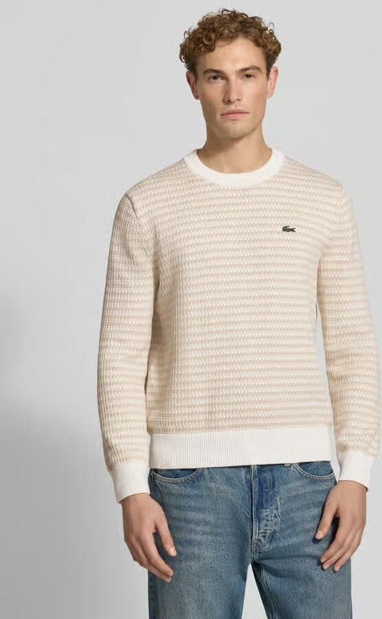 Lacoste klassiek fit pullover van katoenmix - Foto 3