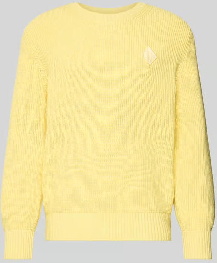 Lacoste Regular fit pullover van katoenmix model 'COTES PERLES'