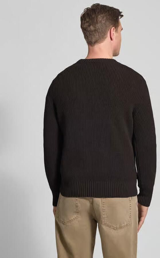 Lacoste Regular fit pullover van katoenmix model 'COTES PERLES' - Foto 4