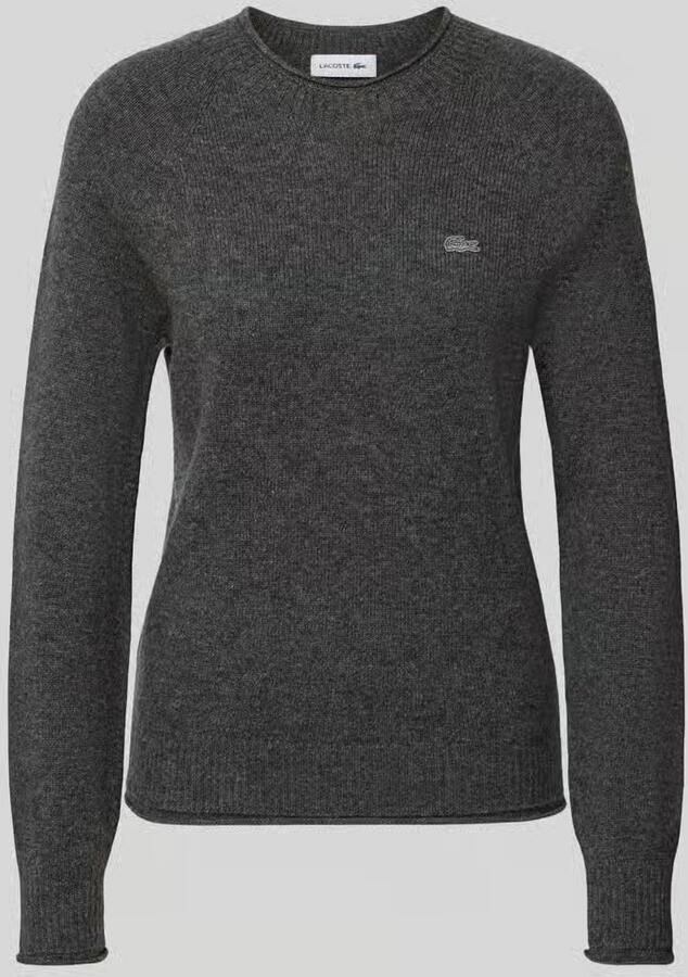 Lacoste Regular fit pullover van pure wol
