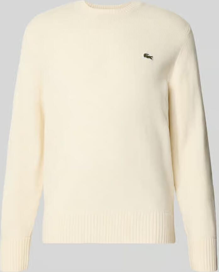 Lacoste Crème Crew Neck Sweater Essential Beige Heren - Foto 3
