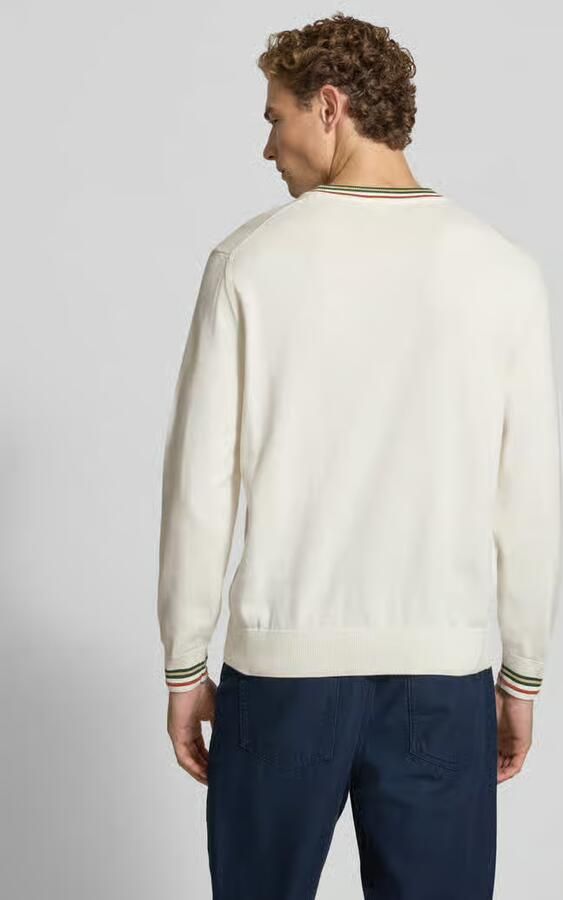 Lacoste Regular fit gebreide pullover van zuiver katoen - Foto 2