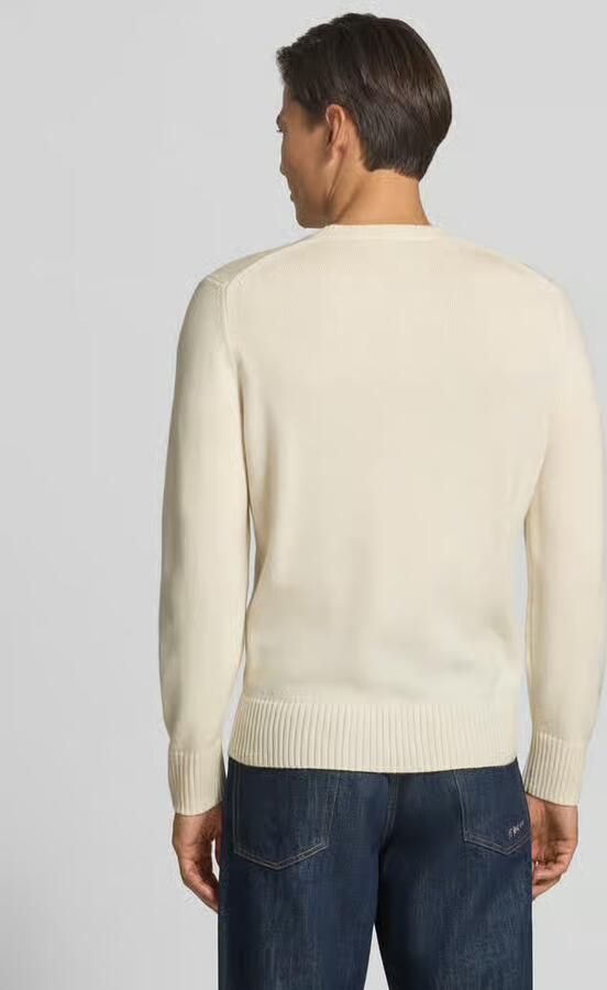 Lacoste Crème Crew Neck Sweater Essential Beige Heren - Foto 5