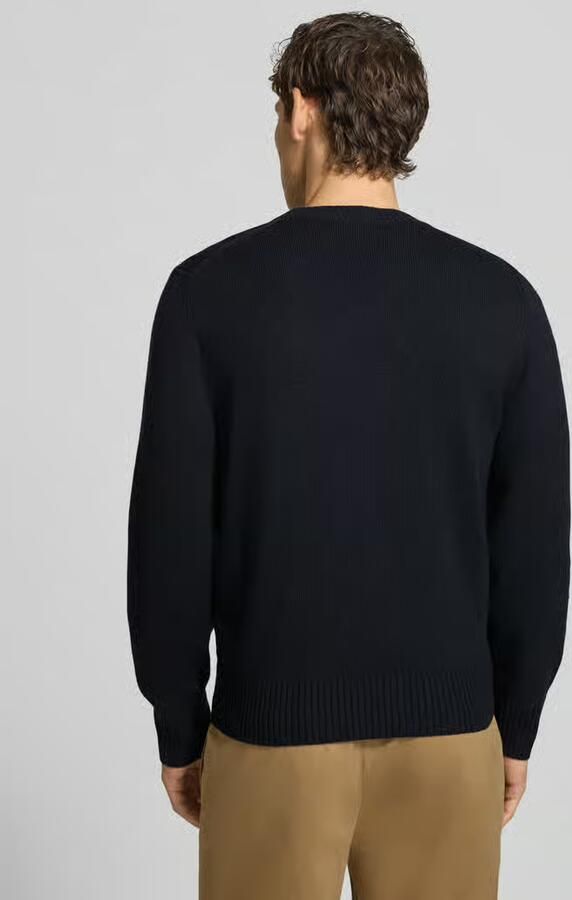 Lacoste Wollen Trui met Ronde Hals in Marineblauw Blue Heren - Foto 2