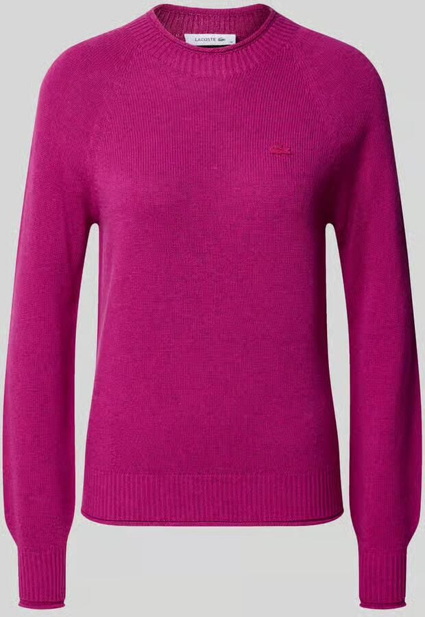 Lacoste Regular fit pullover van pure wol