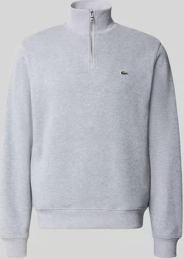 LACOSTE Heren Truien & Vesten Regular Fit High Neck Zipped Sweatshirt Grijs - Foto 14