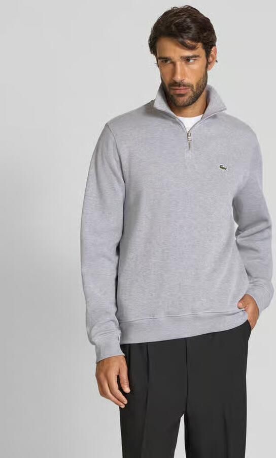 LACOSTE Heren Truien & Vesten Regular Fit High Neck Zipped Sweatshirt Grijs - Foto 18