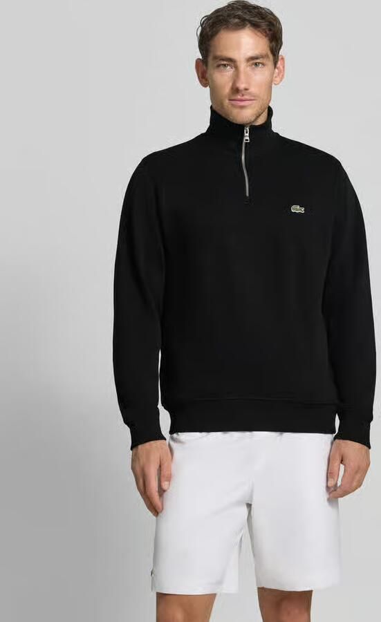 LACOSTE Heren Truien & Vesten Regular Fit High Neck Zipped Sweatshirt Zwart - Foto 8